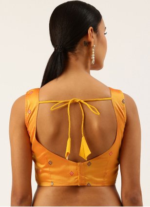 Designer Blouse For Women In Yellow