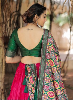 Multi Colour Silk Printed Designer Chaniya Choli