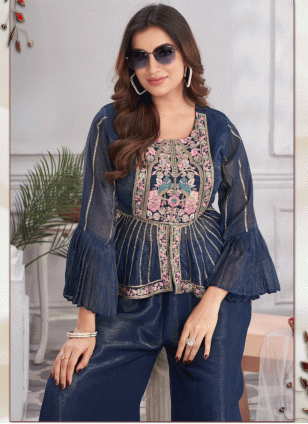 Georgette Fancy Work Readymade Salwar Suits in