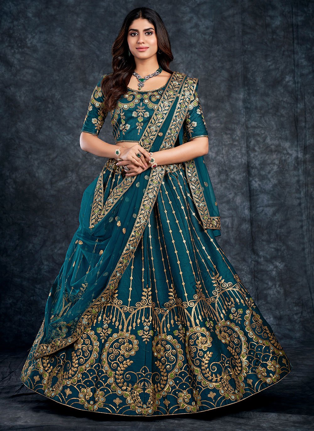 Navy Blue Designer Lehenga Choli With Sequence Work – Clothing Crown -  Women's Clothing Store