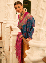 Weaving work color Banarasi fabric Weaving Traditional Saree