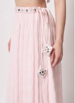 Pink Georgette Designer A - Line Lehenga Choli for Wedding