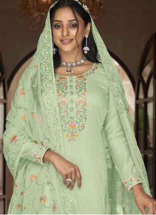 Green Casual Salwar suit