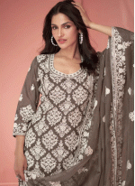 Organza Embroidered Women's Salwar suit
