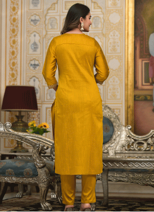 Mustard Salwar suit