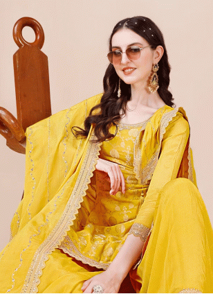 Salwar suit in Yellow