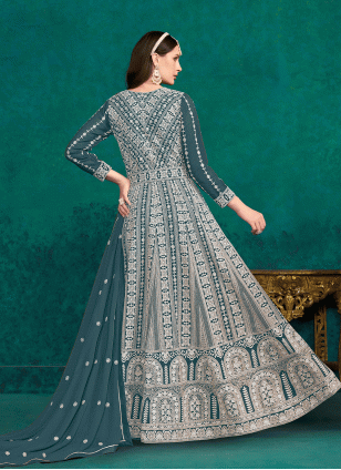 Embroidered Georgette  Trendy Gown