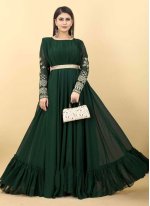Fab Green Georgette Gown