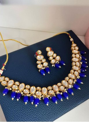 Aristocratic Blue Ceremonial Jewellery Set