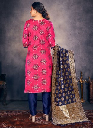 Banarasi Silk Fancy Pant Style Suit