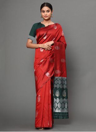 Banarasi Silk Weaving Traditional Saree