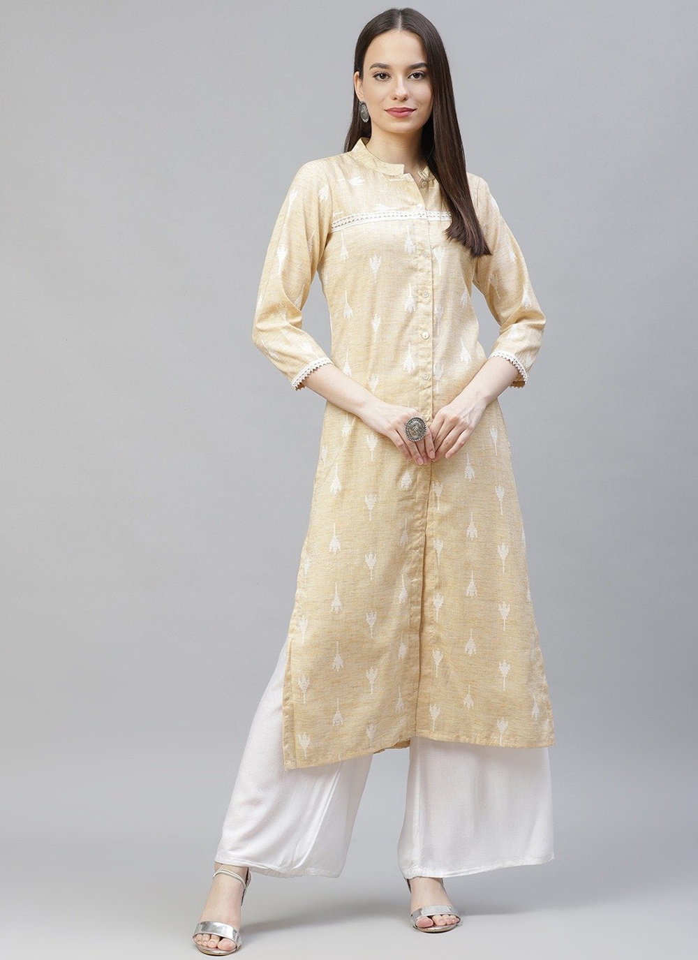 Beige Color Designer Kurti