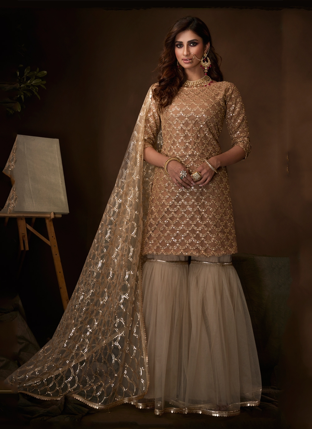 sequins salwar kameez