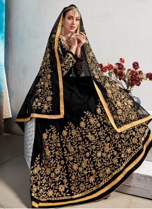 Black Mirror Floor Length Salwar Suit
