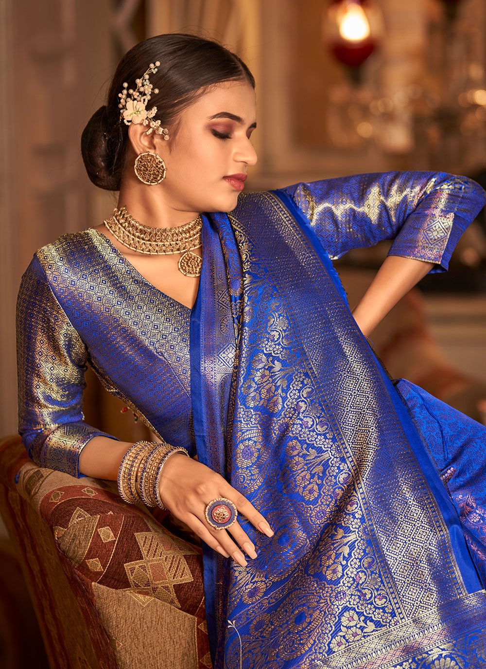 Buy Rewaa Prasang Kanjivaram Designer Silk Saree collection