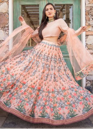 Platinum Cut Sequins Embellished Lehenga | Seema Gujral – KYNAH
