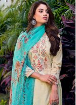 Cream Color Designer Pakistani Suit