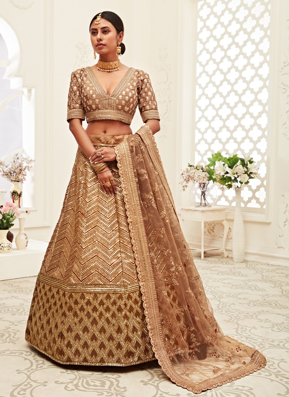 Banarasi Silk Wedding Designer Lehenga Choli