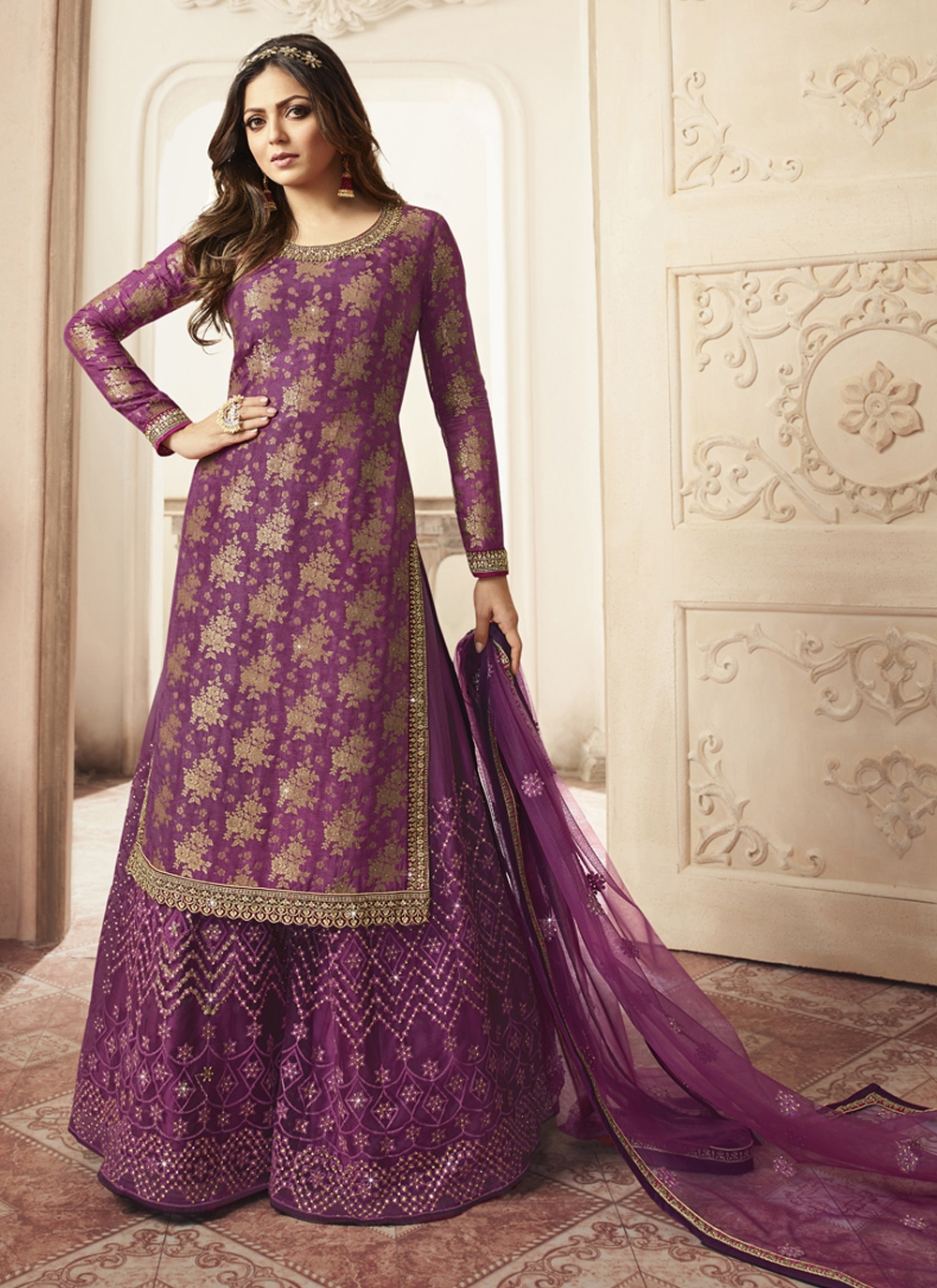 buy online palazzo salwar suits