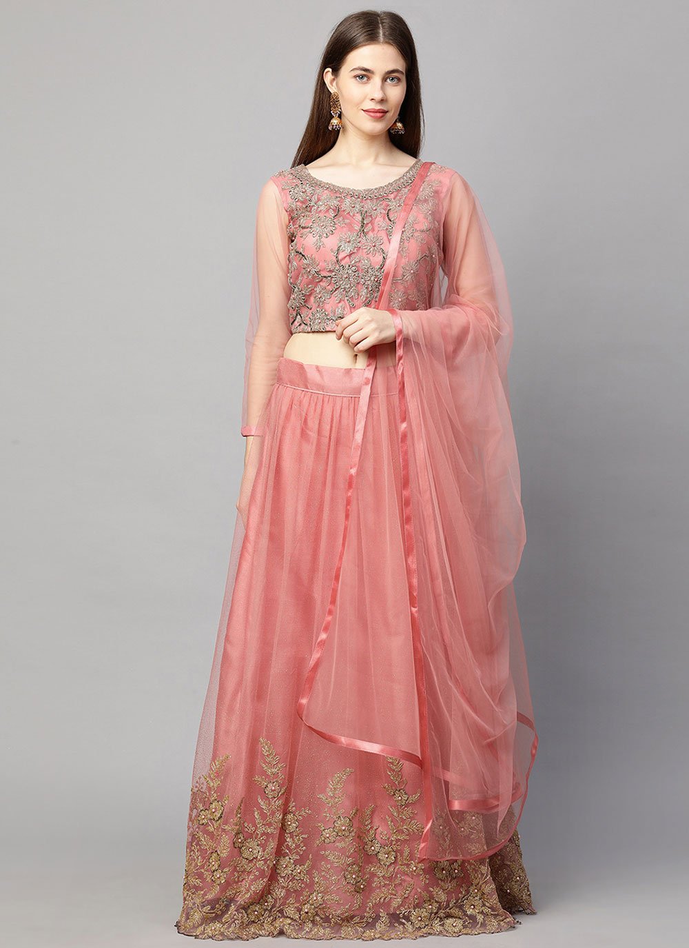Beautiful Lehenga-Choli. | Bridal lehenga red, Indian fashion dresses, Long gown  dress