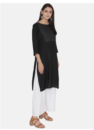 Embroidered Rayon Designer Kurti