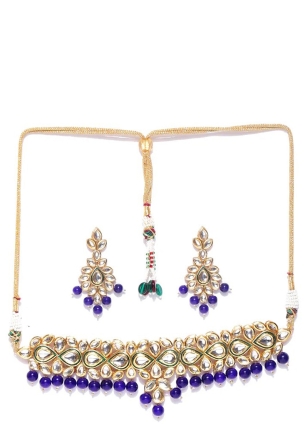 Gold Stone Necklace Set