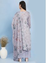 Lavender Cotton  Digital Print Salwar suit