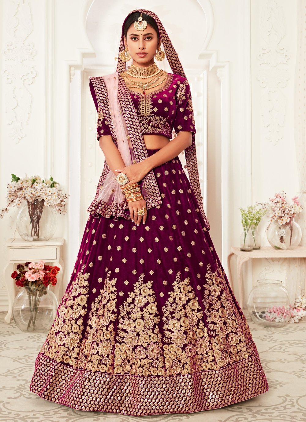 Bridal Sequins Work Lehenga Choli online shopping | Page 31