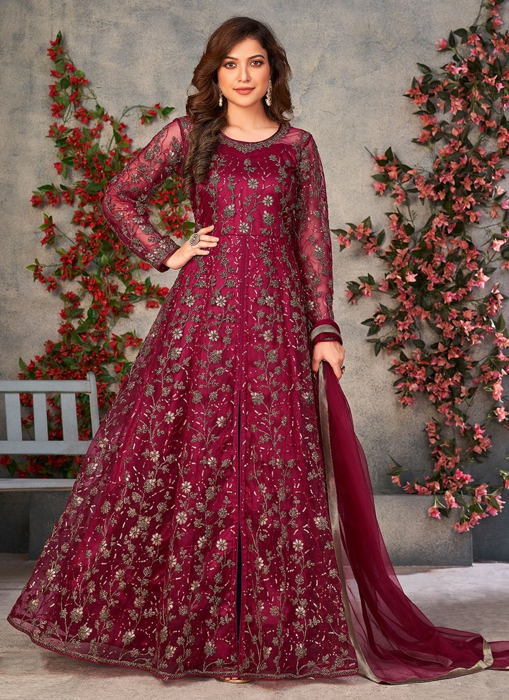 Jacket Style Salwar- Buy Jacket Style Salwar Kameez Online