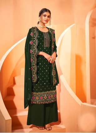 Mirror Faux Georgette Designer Pakistani Suit
