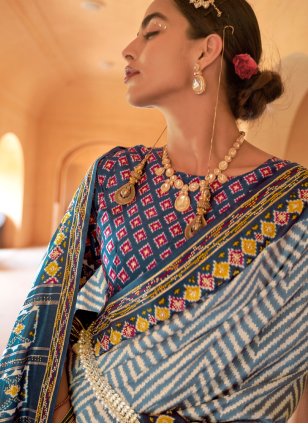 Multi Colour Patola Silk Weaving Trendy Saree