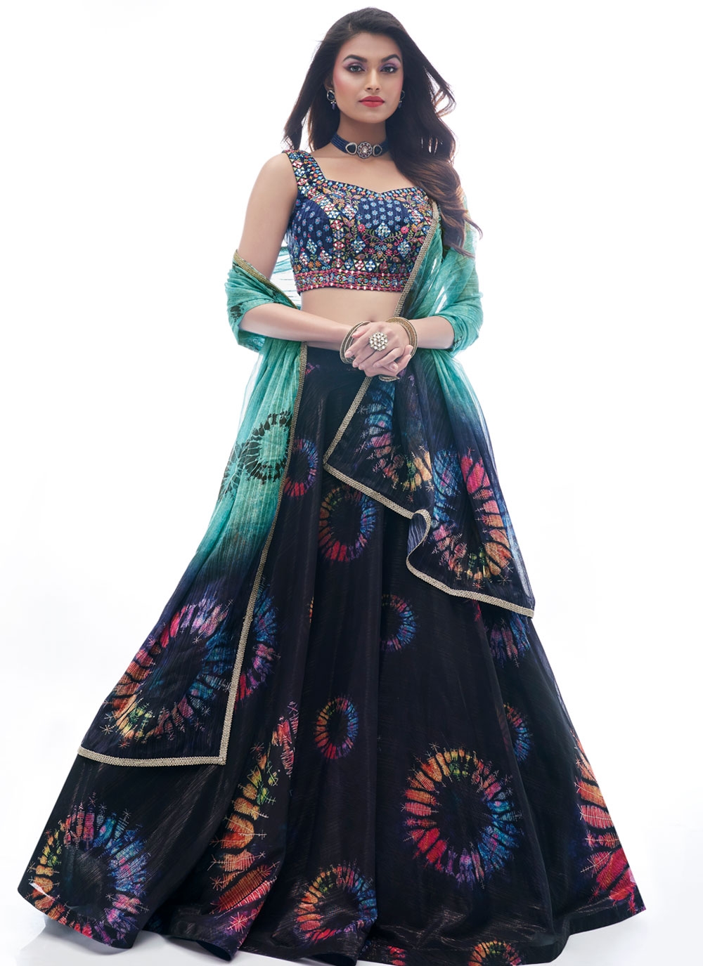 Trending | $52 - $64 - Engagement Foil Lehenga Choli and Engagement Foil  Chaniya Choli Online Shopping