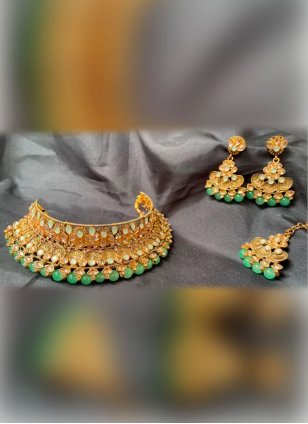 Pista green Jewellery Set for Women