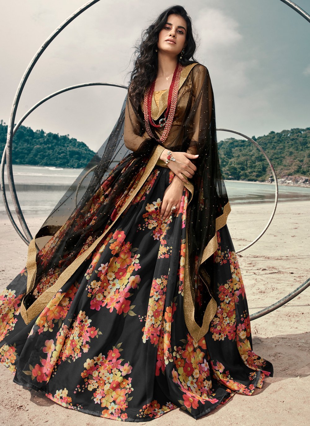 Sabyasachi - An Endless Summer, SS'18. Celebrating 20 years. When it comes  to glamorous evening wear, nothing can surpass the power of black. Call it  a cliché, call it overdone or repetitive,