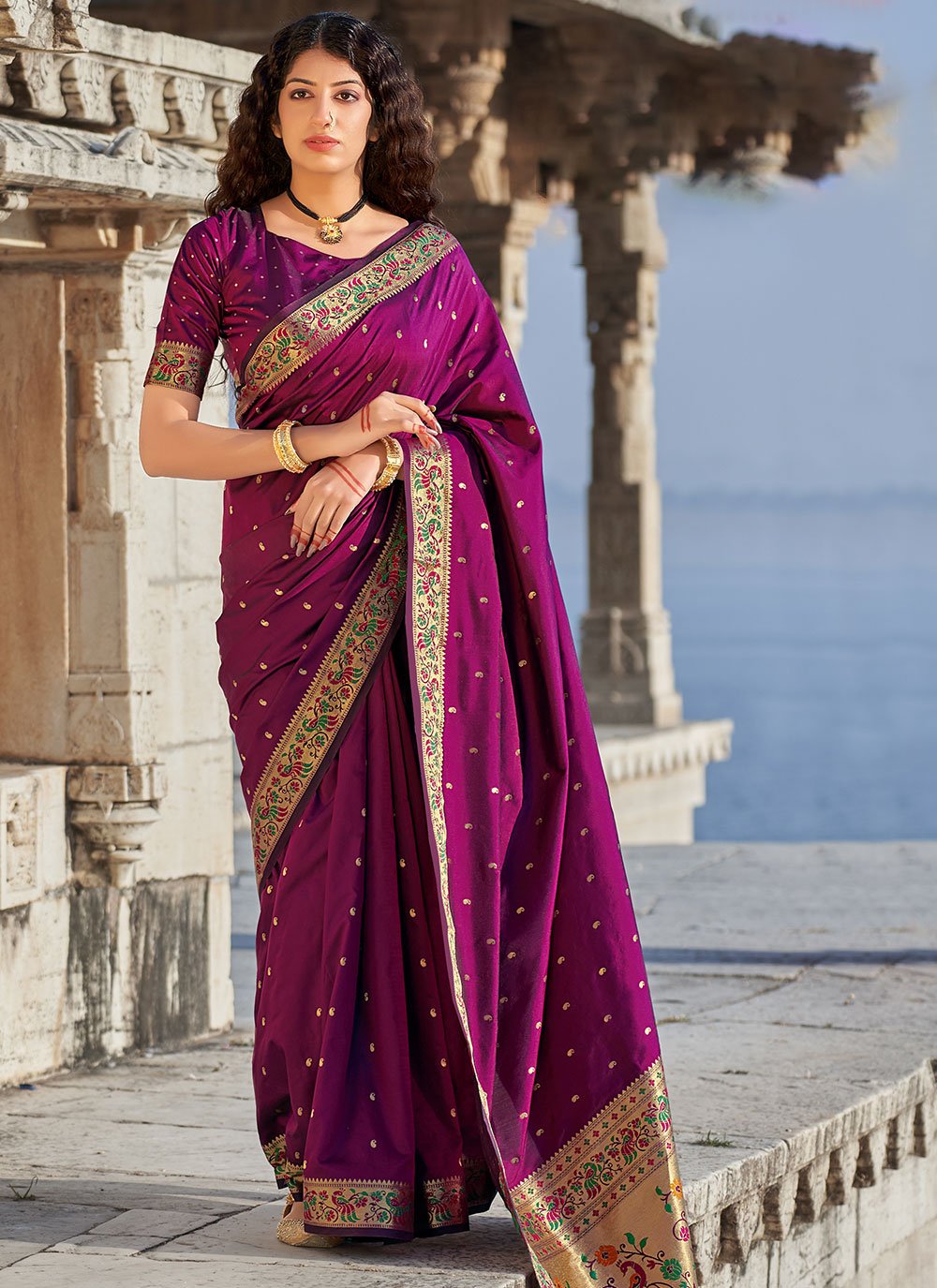 Purple Sarees - Buy Stylish Purple Saree Online | G3+ Fashion