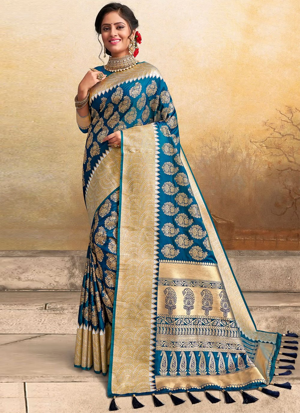 Rama Silk Designer Traditional Saree