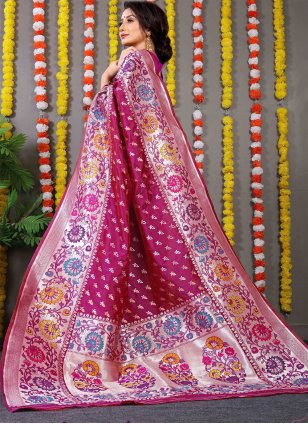 Rani Banarasi Silk Jacquard Classic Sari