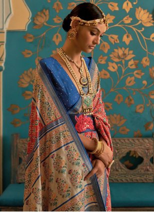 Red Patola Silk Weaving Designer Saree