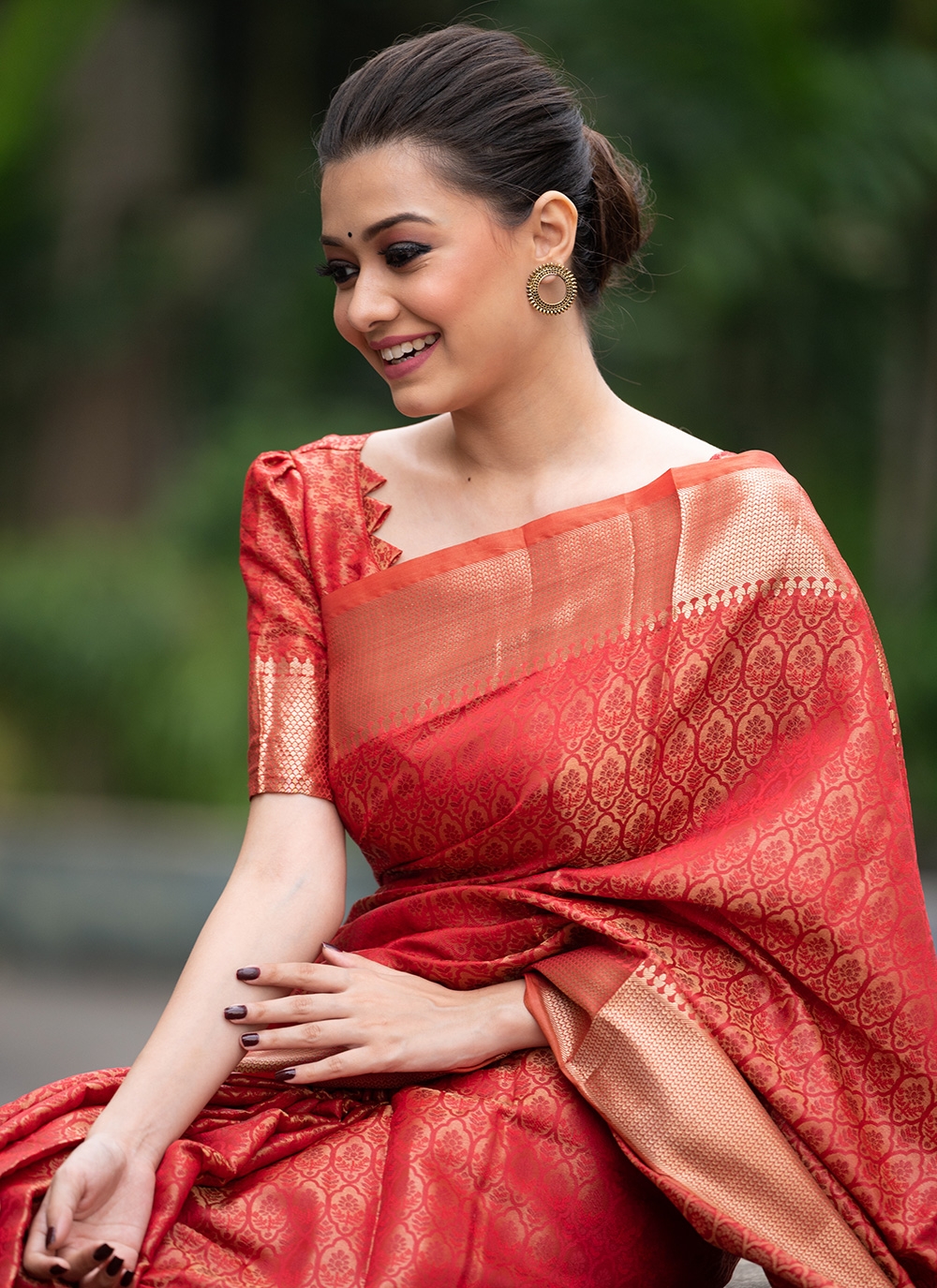 Bride Anu carried this baby pink manthrakodi saree with grace and style! # sarees #kanchipuram #brides #jayalakshmibrides #IAmJayalakshmi... |  Instagram