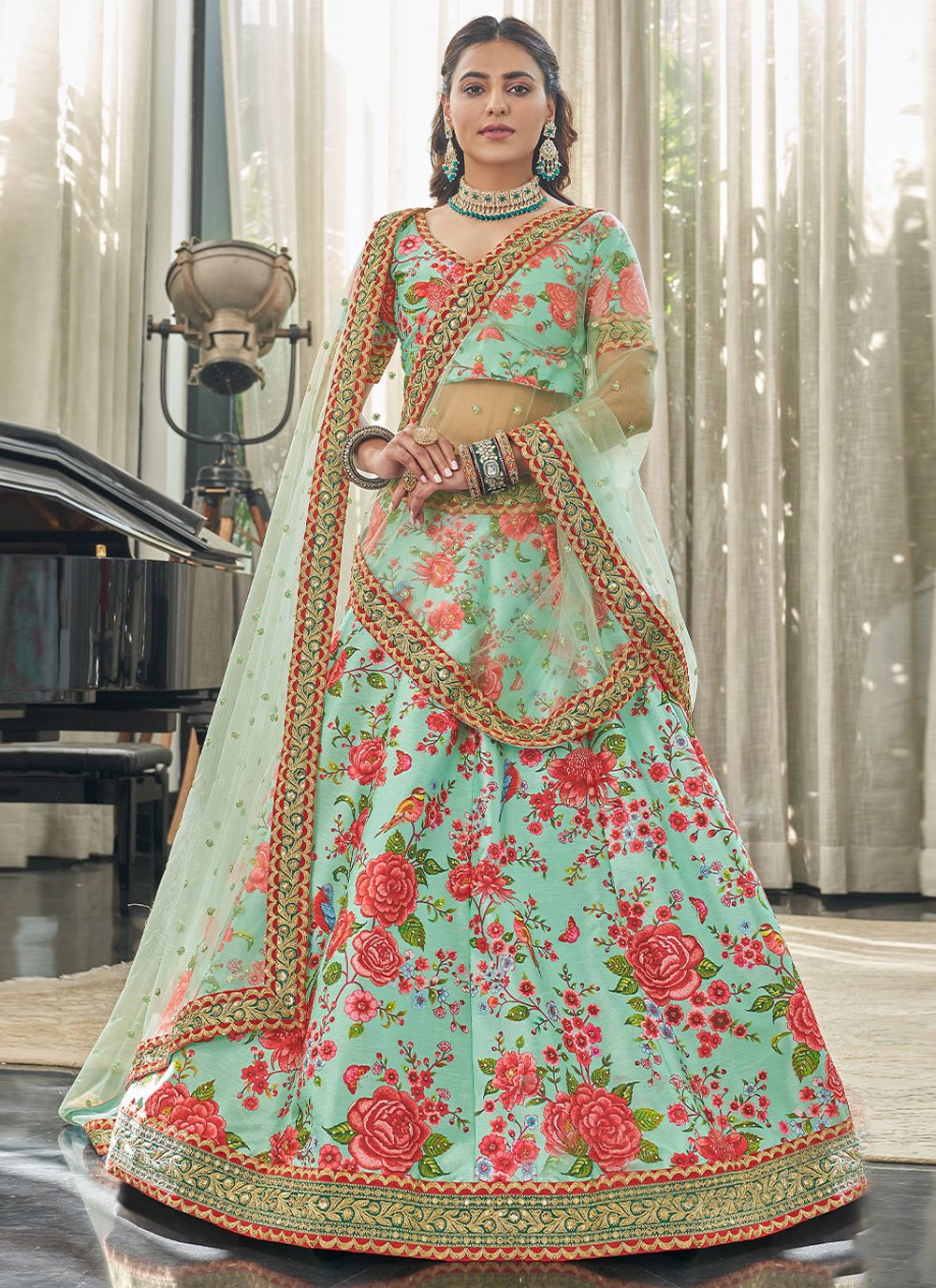 35 Beautiful Collection Lehenga Saree Designs for High End Occasions-cacanhphuclong.com.vn