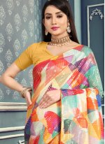 Sequins Rangoli Classic Saree in Multi Colour