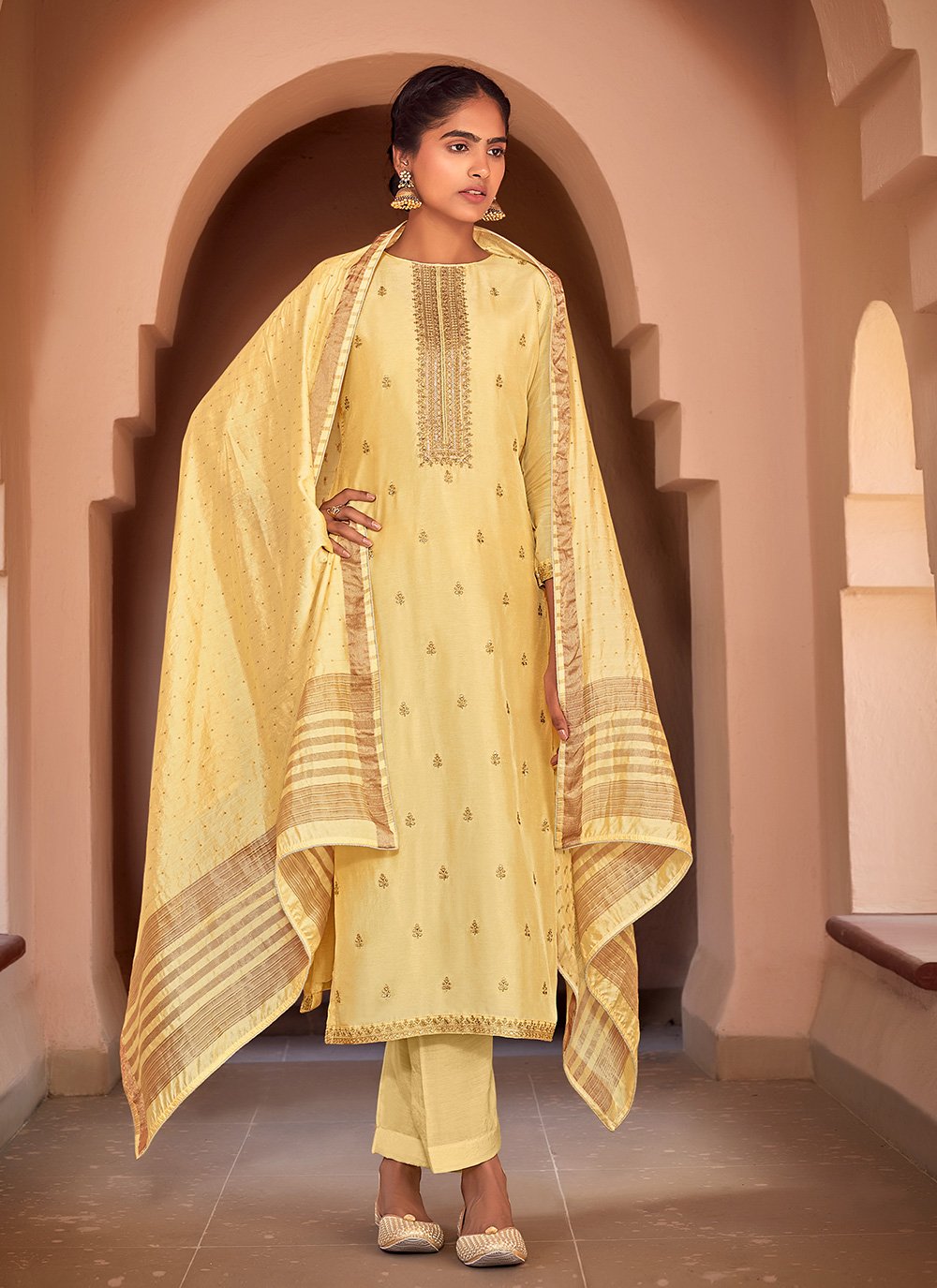 Simplistic Multi Color Punjabi Salwar Suit