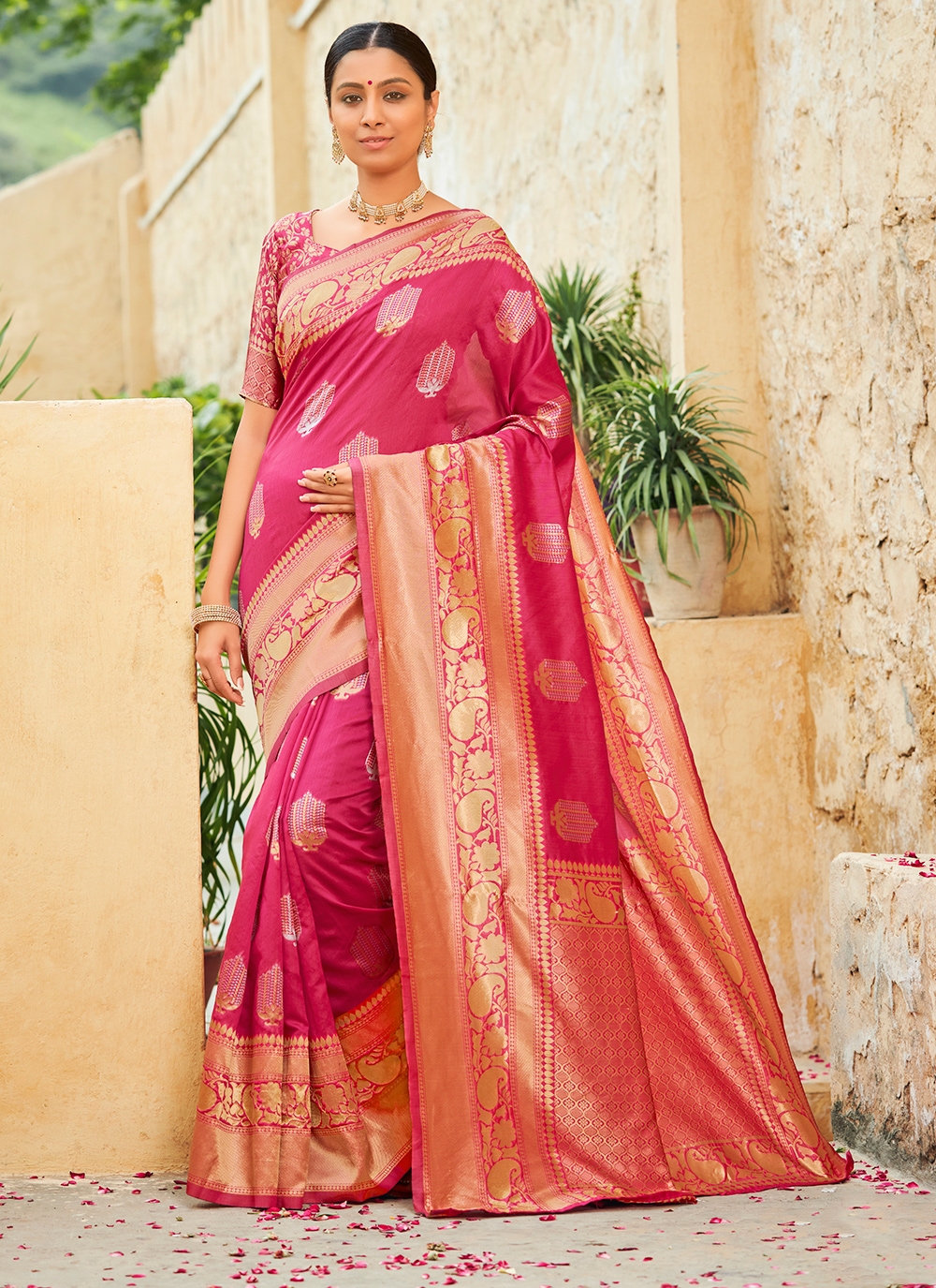 3057 KP New Designer Engagement Wear Soft Lichi Silk Sarees Collection  Catalog