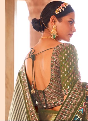 Weaving Patola Silk  Traditional Designer Saree