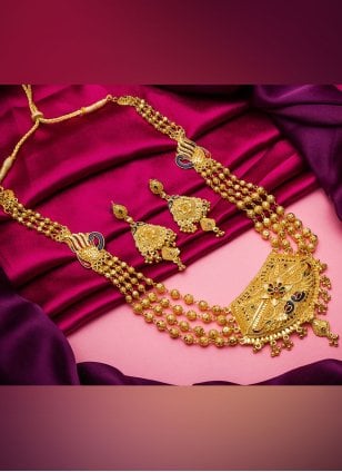 Women's Gold Jewellery Set for Festival