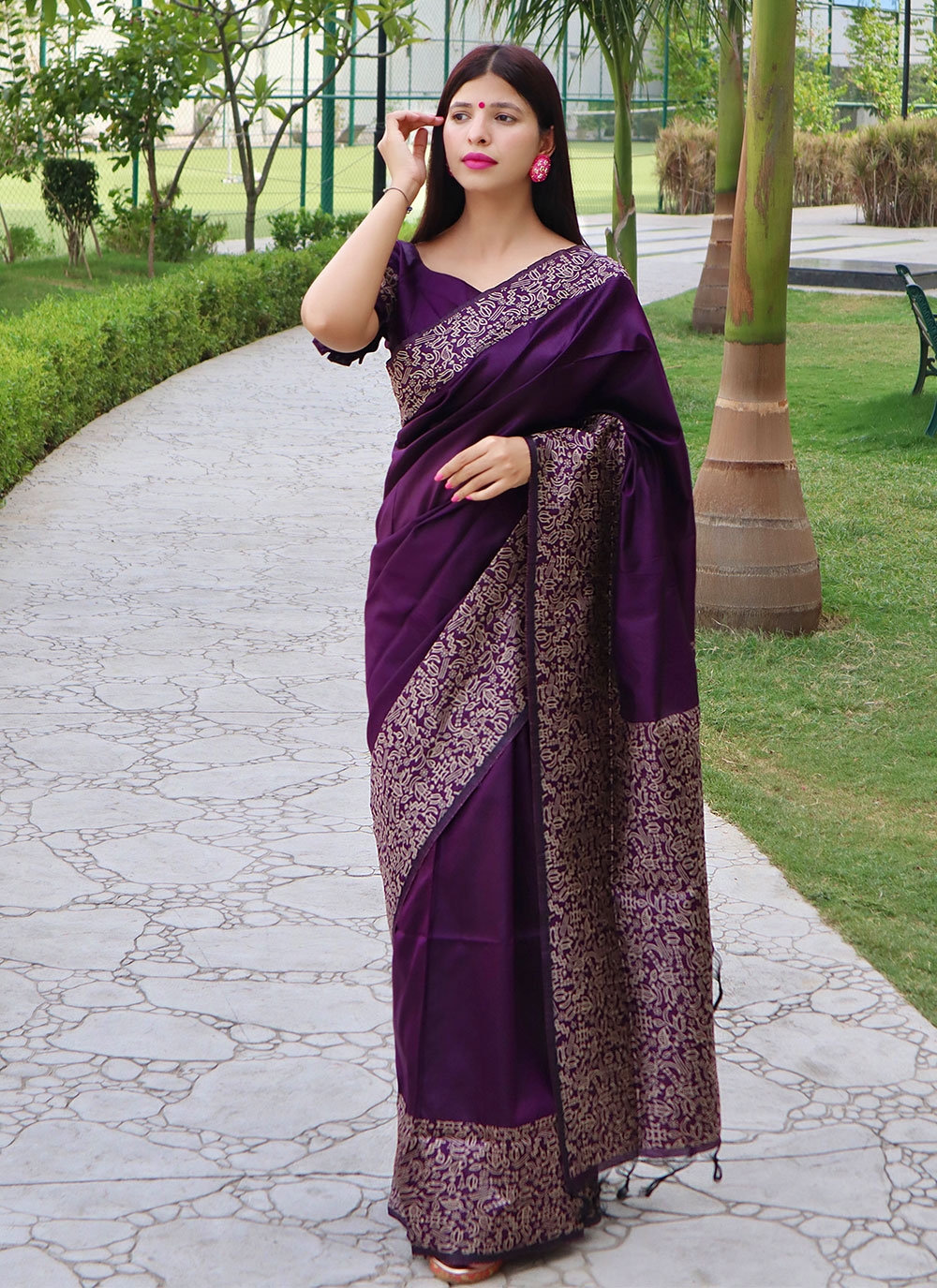 Casual saree best sale