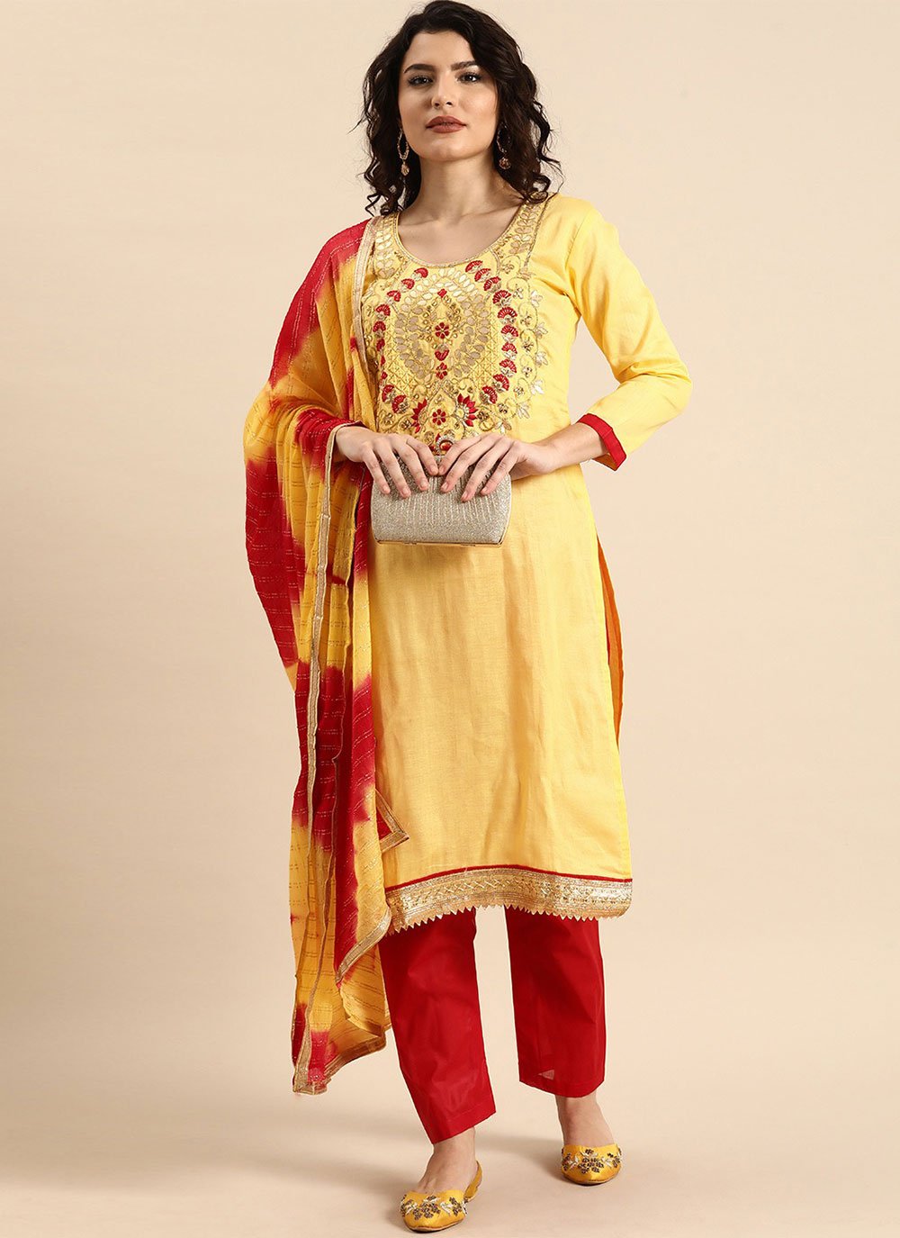 Yellow Punjabi | Suit patiala salwar | Suit color combinations | Suit for  haldi | Haldi … | Patiala suit designs, New dress pattern, Punjabi suits  designer boutique