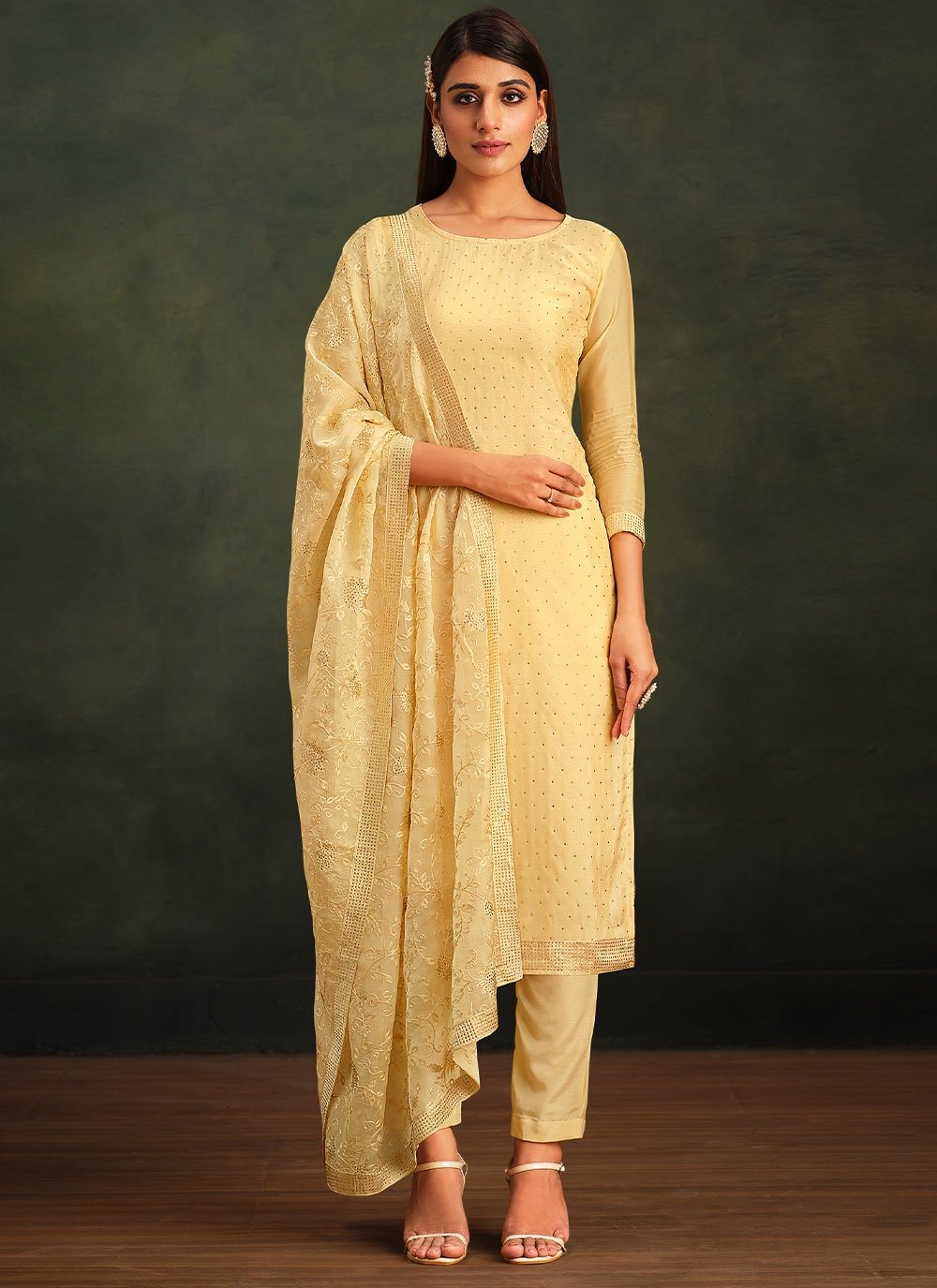 yellow salwar suit online shopping