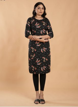 Best South Designer Cotton Border Kurti With a price.