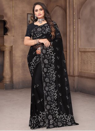 Buy Fabcartz Narayanpet Semi-stitched Half saree Black color with Matching  wide dupatta Online at Best Prices in India - JioMart.